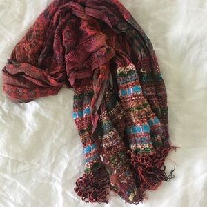 One of a kind craftsmen scarf- vintage look